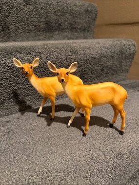 Vintage 1960s Plastic Deer - Christmas Deer/Doe -Mid Century Christmas Deer